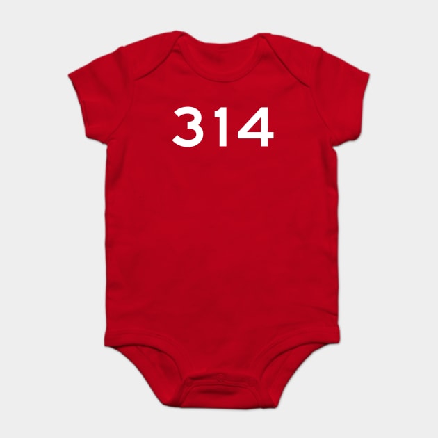 314 Area Code Baby Bodysuit by Litehouse Tees